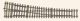 Einzelweiche recht Radius 1649,4 mm Winkel 10 Spur 0