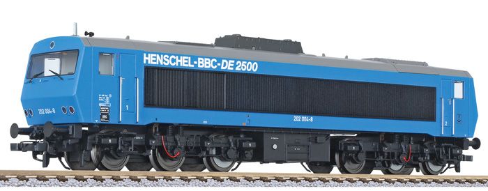 Liliput 132052 - Diesellok Ep.IV DE2500 6-achsig 004-8 Spur - DB H0 blau 202